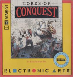 Box cover for Lords of Conquest on the Atari ST.