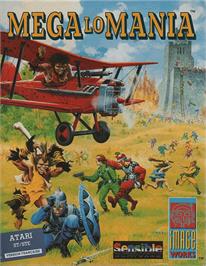 Box cover for Mega Lo Mania on the Atari ST.