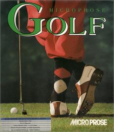 Box cover for Microprose Golf on the Atari ST.