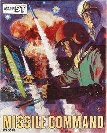 Box cover for Missile Command on the Atari ST.