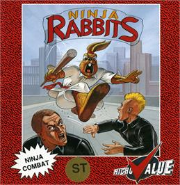 Box cover for Ninja Rabbits on the Atari ST.