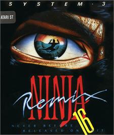 Box cover for Ninja Remix on the Atari ST.