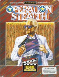 Box cover for Operation Stealth on the Atari ST.