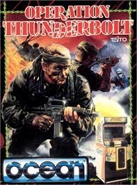 Box cover for Operation Thunderbolt on the Atari ST.