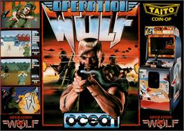 Box cover for Operation Wolf on the Atari ST.