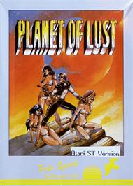 Box cover for Planet of Lust on the Atari ST.