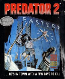 Box cover for Predator 2 on the Atari ST.