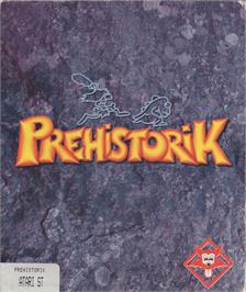 Box cover for Prehistorik on the Atari ST.