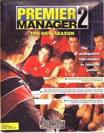 Box cover for Premier Manager 2 on the Atari ST.