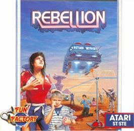 Box cover for Rebellion on the Atari ST.