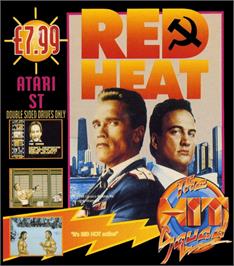 Box cover for Red Heat on the Atari ST.