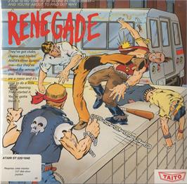 Box cover for Renegade on the Atari ST.