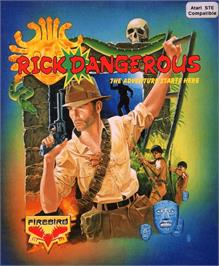 Box cover for Rick Dangerous on the Atari ST.