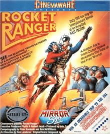 Box cover for Rocket Ranger on the Atari ST.