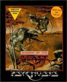 Box cover for Shadow Of The Beast on the Atari ST.