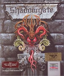 Box cover for Shadowgate on the Atari ST.