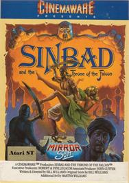 Box cover for Sinbad And The Throne Of The Falcon on the Atari ST.