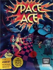 Box cover for Space Ace (1989) on the Atari ST.