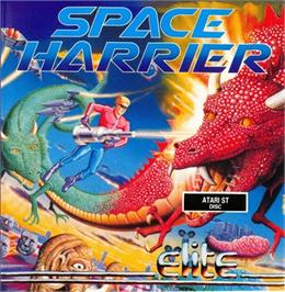 Box cover for Space Harrier on the Atari ST.