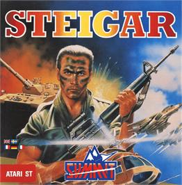 Box cover for Steigar on the Atari ST.