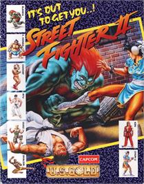 Box cover for Street Fighter 2 on the Atari ST.