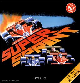Box cover for Super Sprint on the Atari ST.