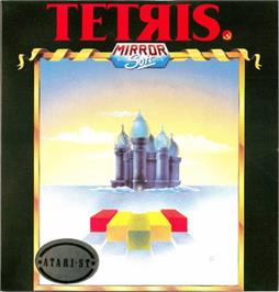 Box cover for Tetris (Mirrorsoft) on the Atari ST.