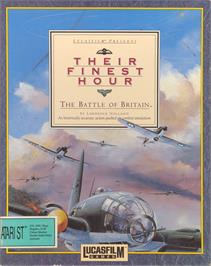 Box cover for Their Finest Hour: The Battle of Britain on the Atari ST.