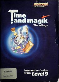 Box cover for Time and Magik: The Trilogy on the Atari ST.
