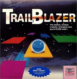 Box cover for Trailblazer on the Atari ST.