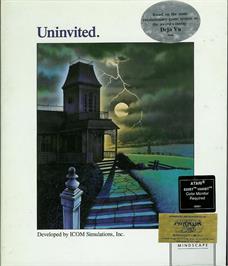 Box cover for Uninvited on the Atari ST.