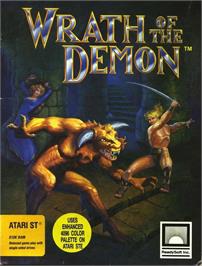 Box cover for Wrath Of The Demon on the Atari ST.