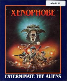 Box cover for Xenophobe on the Atari ST.