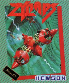 Box cover for Zynaps on the Atari ST.