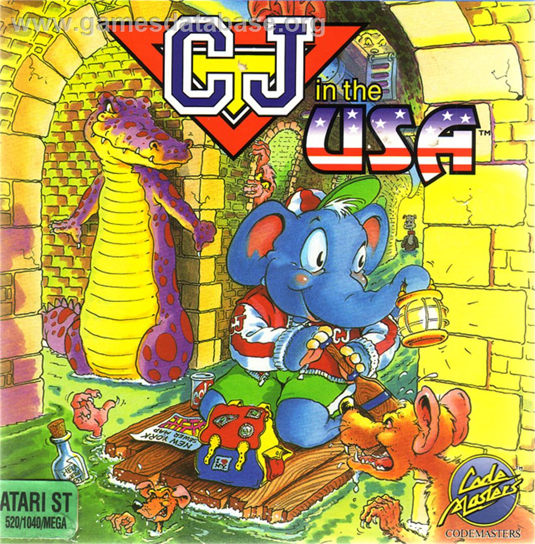 CJ In the USA - Atari ST - Artwork - Box