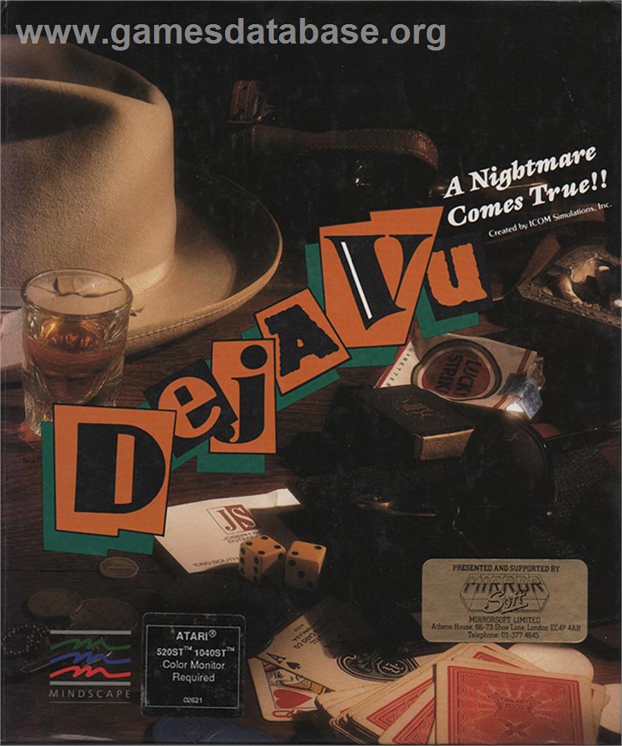 Deja Vu: A Nightmare Comes True - Atari ST - Artwork - Box