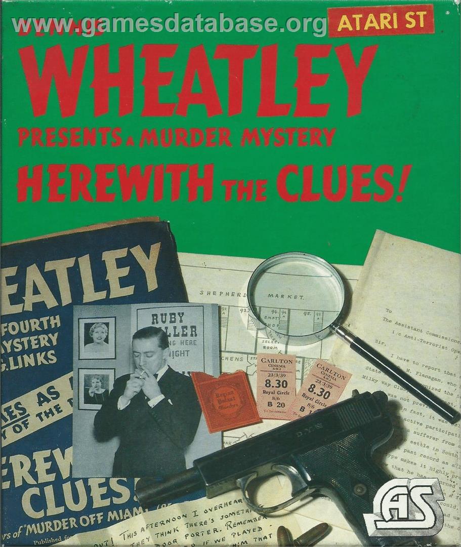 Dennis Wheatley Presents A Murder Mystery - Herewith The Clues! - Atari ST - Artwork - Box