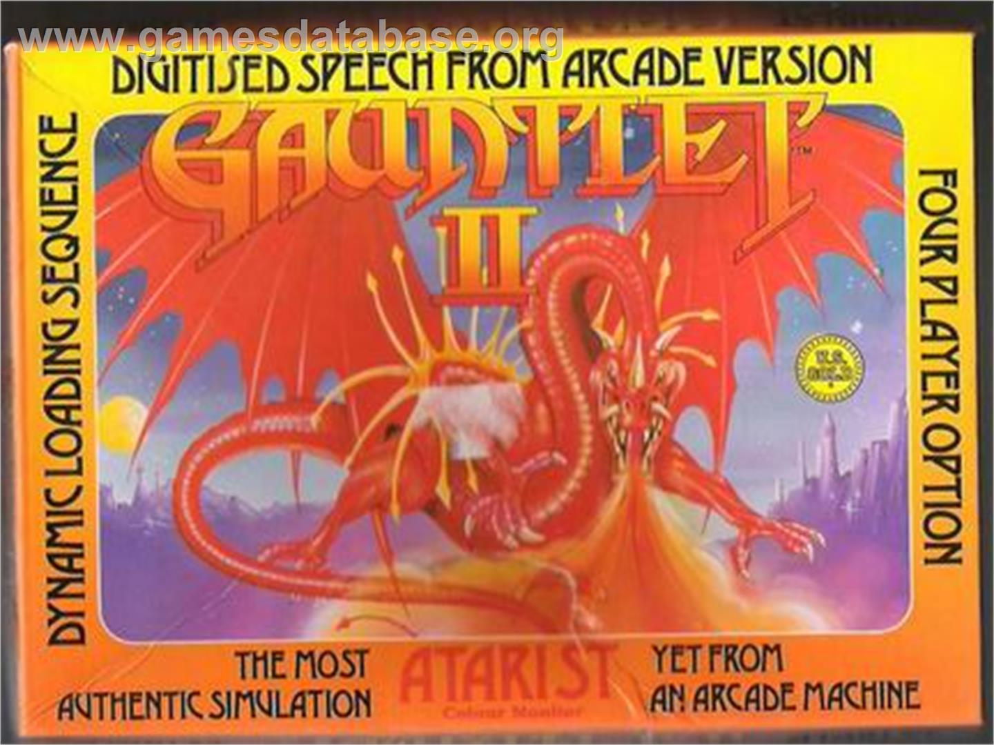 Gauntlet II - Atari ST - Artwork - Box