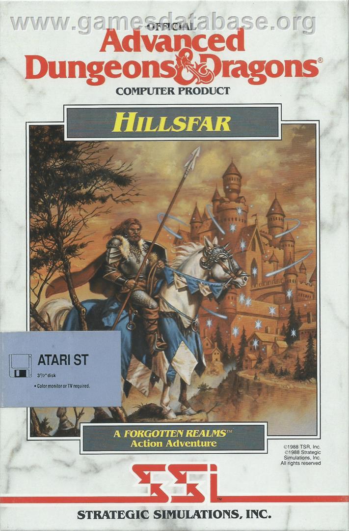 Hillsfar - Atari ST - Artwork - Box