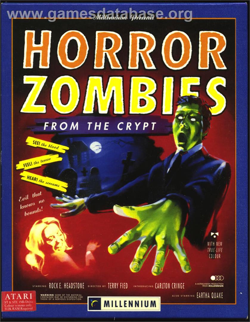 Horror Zombies from the Crypt - Atari ST - Artwork - Box
