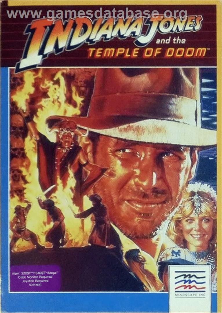Indiana Jones And The Temple Of Doom - Atari ST - Artwork - Box