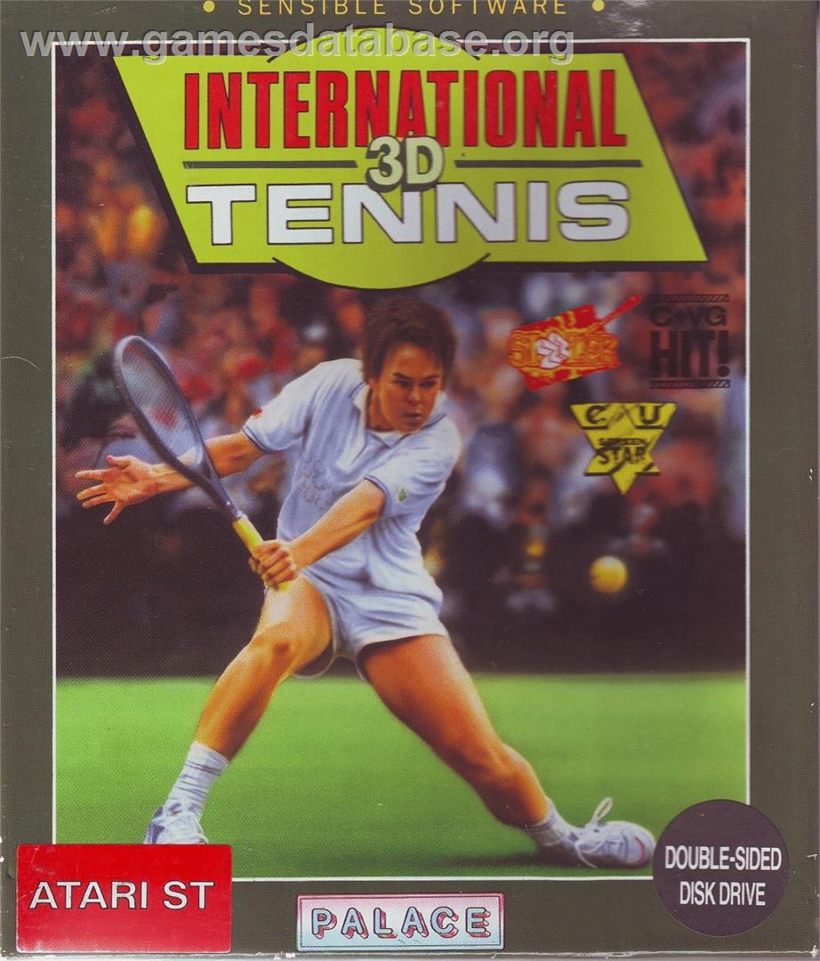 International 3D Tennis - Atari ST - Artwork - Box