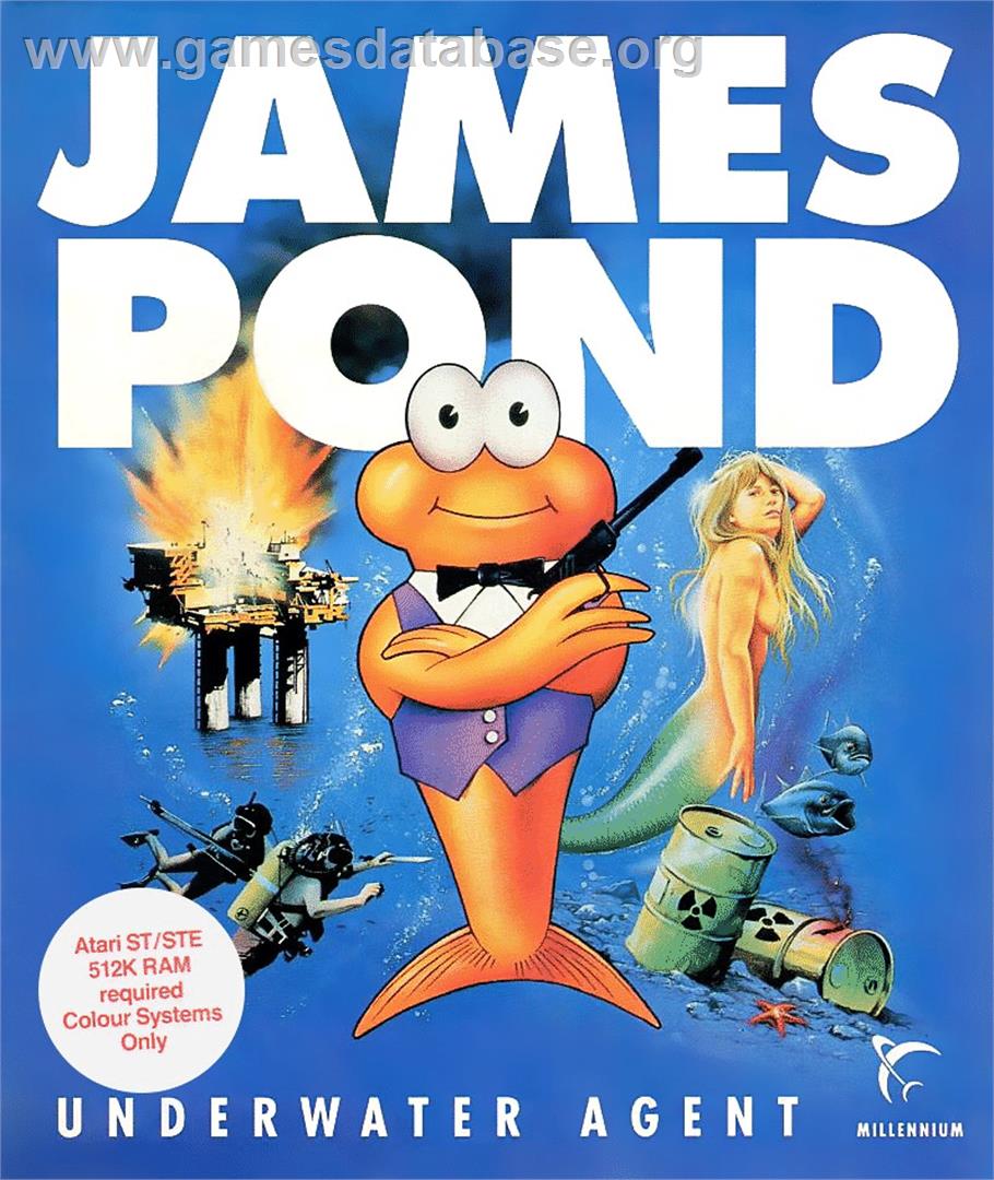 James Pond - Underwater Agent - Atari ST - Artwork - Box