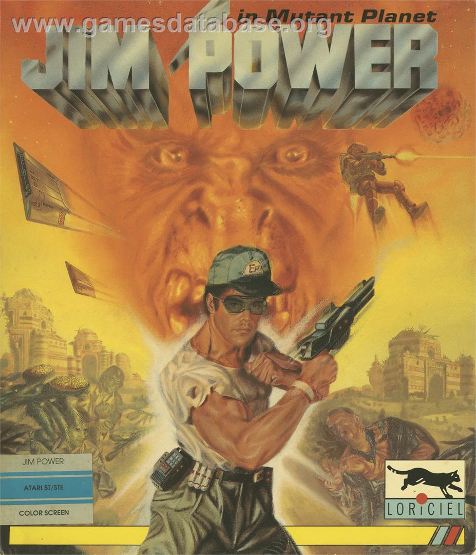Jim Power In Mutant Planet - Atari ST - Artwork - Box