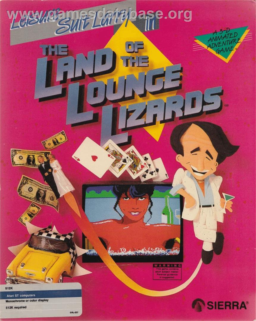 Leisure Suit Larry in the Land of the Lounge Lizards - Atari ST - Artwork - Box
