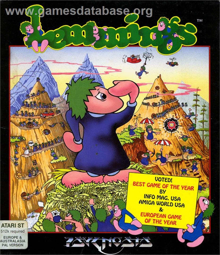 Lemmings - Atari ST - Artwork - Box