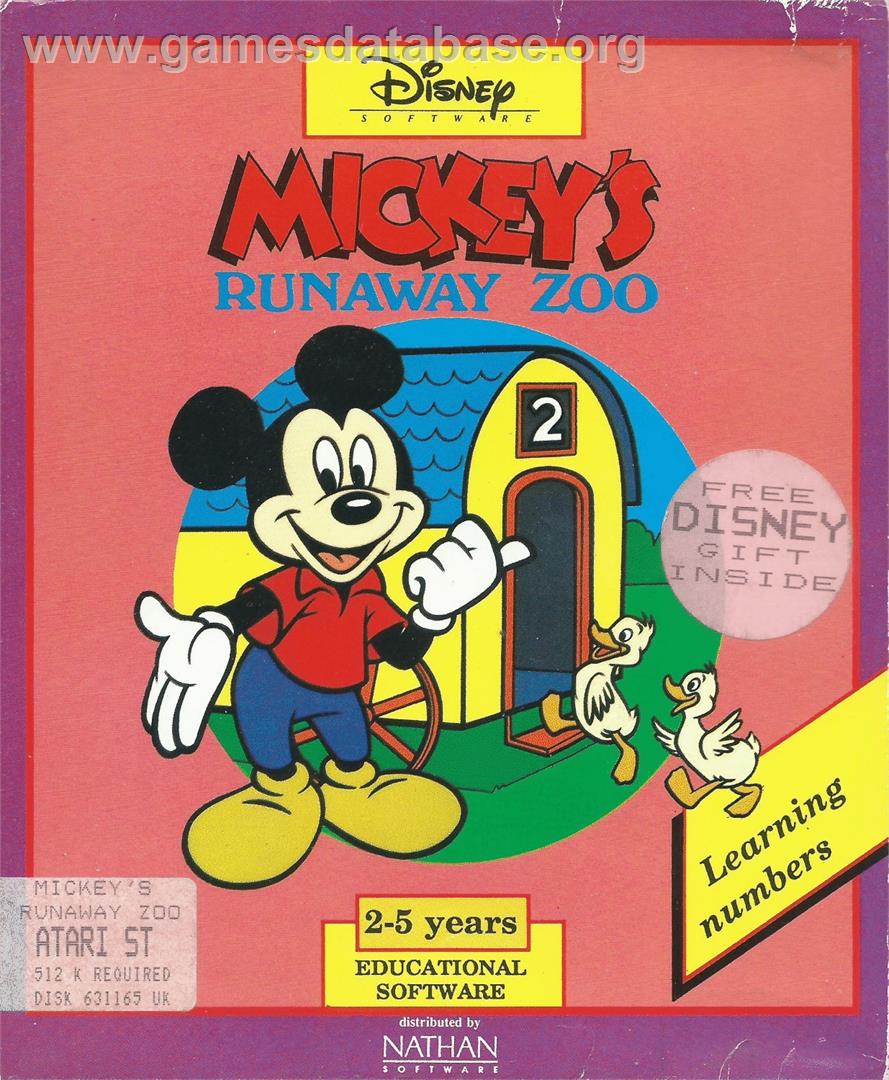 Mickey's Runaway Zoo - Atari ST - Artwork - Box