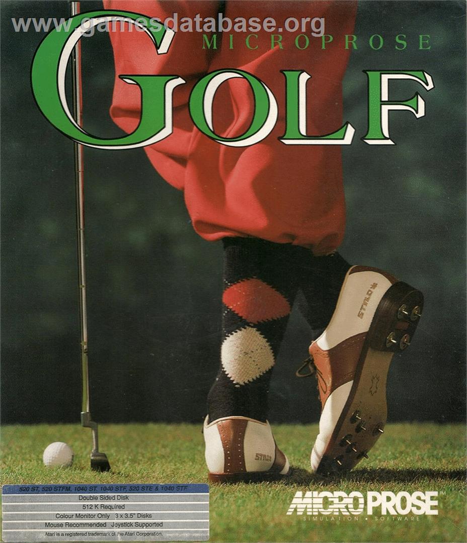 Microprose Golf - Atari ST - Artwork - Box