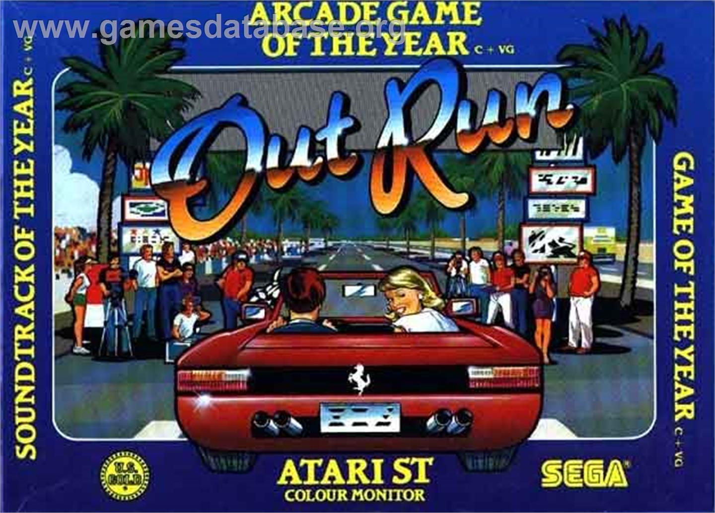 Out Run - Atari ST - Artwork - Box