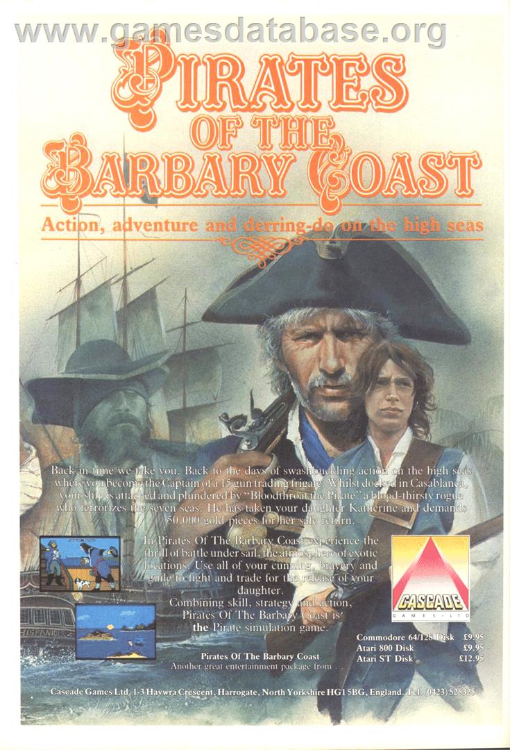 Pirates Of The Barbary Coast - Atari ST - Artwork - Box